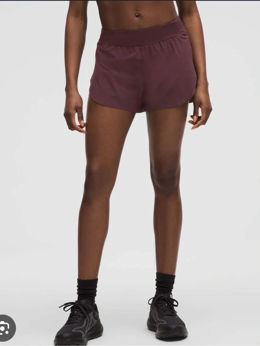Lululemon Fast and Free High-Rise Classic-Fit Split Short 3 Goodnight Plum